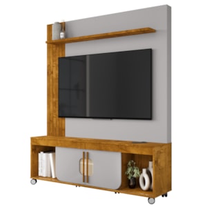 Estante Home Tv 65 Pol 160 cm Maragogi Naturalle Off White BECHARA