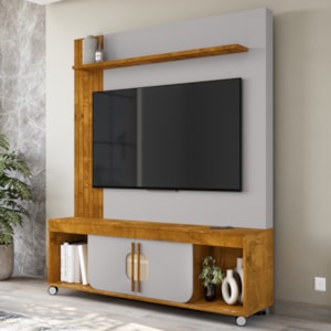 Estante Home Tv 65 Pol 160 cm Maragogi Naturalle Off White BECHARA