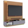 Estante Home Tv 65 Pol 180 cm 2 Portas Humaita Freijo Cinza Colibri