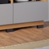 Estante Home Tv 65 Pol 180 cm 2 Portas Humaita Freijo Cinza Colibri