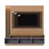 Estante Home Tv 65 Pol 180 cm 2 Portas Humaita Freijo Cinza Colibri
