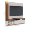 Estante Home Tv 65 Pol 180 cm 2 Portas Humaita Off White Matte Freijo Colibri