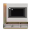 Estante Home Tv 65 Pol 180 cm 2 Portas Humaita Off White Matte Freijo Colibri