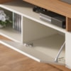 Estante Home Tv 65 Pol 180 cm 2 Portas Humaita Off White Matte Freijo Colibri