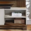Estante Home Tv 65 Pol 2 Portas 152 cm Jurere Amendoa Off White Matte