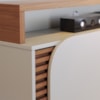 Estante Home Tv 65 Pol 2 Portas 152 cm Jurere Off White Matte Freijo Colibri