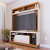 Estante Home Tv 65 Pol 2 Portas 160 cm Belaya Freijo Off White Matte Colibri