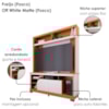 Estante Home Tv 65 Pol 2 Portas 160 cm Belaya Freijo Off White Matte Colibri
