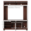Estante Home Tv 65 Pol 2 Portas 160 cm Belaya Nogueira Real Off White Matte Colibri
