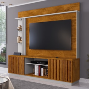 Estante Home Tv 65 Pol 201 cm Atlanta Naturalle Off White BECHARA