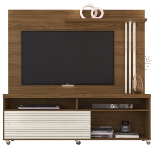 Estante Home Tv 65 Pol 2P 182 cm Frizz Naturale Off White MADETEC