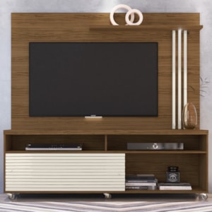 Estante Home Tv 65 Pol 2P 182 cm Frizz Naturale Off White MADETEC