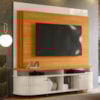 Estante Home Tv 65 Pol 2P 183 cm Daytona Cinamomo Off White MADETEC