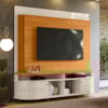 Estante Home Tv 65 Pol 2P 183 cm Daytona Cinamomo Off White MADETEC