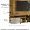 Estante Home Tv 65 Pol 2P 183 cm Daytona Cumaru Opala MADETEC