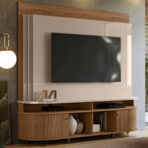 Estante Home Tv 65 Pol 2P 183 cm Daytona Fendi Naturale MADETEC