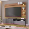 Estante Home Tv 70 Pol 200 cm Campeche Freijo Cinza Colibri