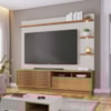 Estante Home Tv 70 Pol 200 cm Campeche Freijo Off White Matte Colibri