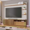Estante Home Tv 70 Pol 200 cm Campeche Freijo Off White Matte Colibri