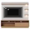 Estante Home Tv 70 Pol 200 cm Campeche Freijo Off White Matte Colibri