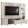 Estante Home Tv 70 Pol 243 cm Le Mans Calacata Off White MADETEC