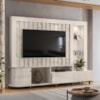 Estante Home Tv 70 Pol 243 cm Le Mans Calacata Off White MADETEC