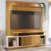 Estante Home Tv 75 Pol 160 cm 1 Porta Ares Cinamomo Off White MADETEC