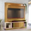 Estante Home Tv 75 Pol 160 cm 1 Porta Ares Cinamomo Off White MADETEC