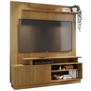 Estante Home Tv 75 Pol 160 cm 1 Porta Ares Cumaru MADETEC