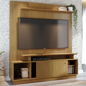 Estante Home Tv 75 Pol 160 cm 1 Porta Ares Cumaru MADETEC
