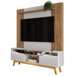 Estante Home Tv 75 Pol 180 cm Atalaia Cinamomo Off White BECHARA