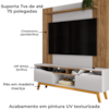 Estante Home Tv 75 Pol 180 cm Atalaia Cinamomo Off White BECHARA