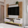 Estante Home Tv 75 Pol 180 cm Atalaia Cinamomo Off White BECHARA