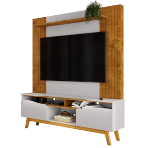 Estante Home Tv 75 Pol 180 cm Atalaia Naturalle Off White BECHARA