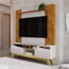 Estante Home Tv 75 Pol 180 cm Atalaia Naturalle Off White BECHARA