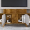 Estante Home Tv 75 Pol 180 cm Embau Naturalle Off White BECHARA