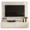 Estante Home Tv 75 Pol 183 cm Apolo Calacata Off White MADETEC
