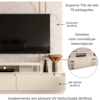 Estante Home Tv 75 Pol 183 cm Apolo Calacata Off White MADETEC