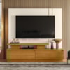 Estante Home Tv 75 Pol 183 cm Apolo Cinamomo Off White MADETEC