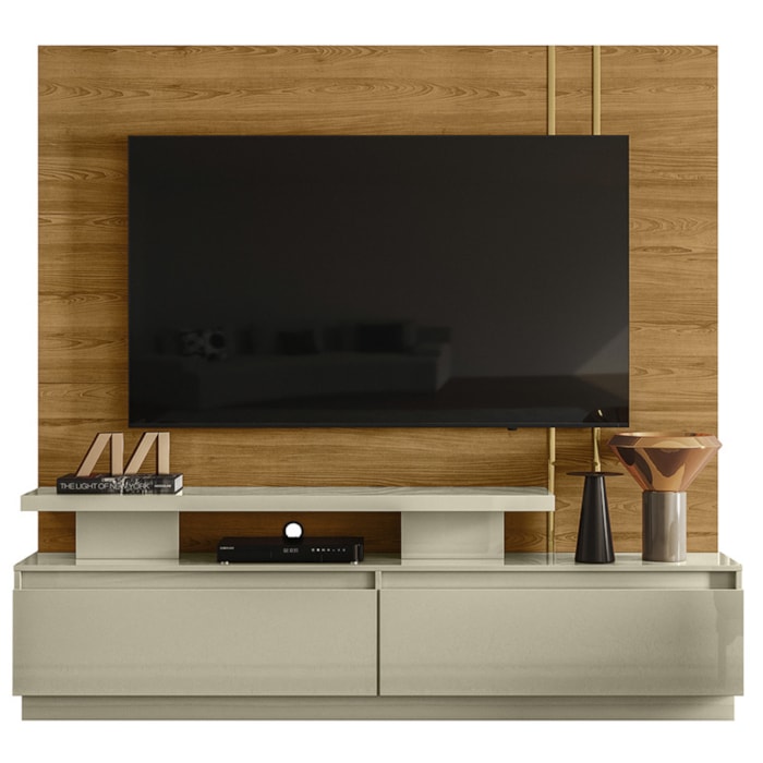 Estante Home Tv 75 Pol 183 cm Apolo Cumaru Opala MADETEC