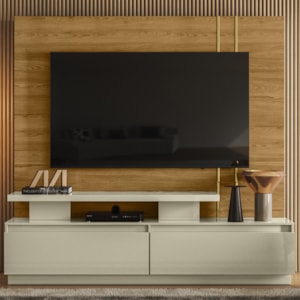 Estante Home Tv 75 Pol 183 cm Apolo Cumaru Opala MADETEC