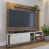 Estante Home Tv 75 Pol 2 Portas 182 cm Jurere Amendoa Off White Matte Colibri