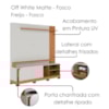 Estante Home Tv 75 Pol 2 Portas 182 cm Jurere Off White Matte Freijo Colibri