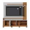 Estante Home Tv 75 Pol 2 Portas 182 cm Jurere Off White Matte Freijo Colibri