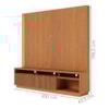 Estante Home Tv 75 Pol 200 cm 2 Portas Jordao Freijo Colibri