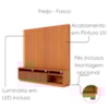 Estante Home Tv 75 Pol 200 cm 2 Portas Jordao Freijo Colibri