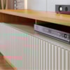 Estante Home Tv 75 Pol 200 cm 2 Portas Jordao Off White Matte Freijo Colibri