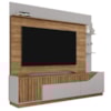 Estante Home Tv 75 Pol 210 cm Dallas Cinamomo Off White BECHARA