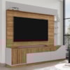 Estante Home Tv 75 Pol 210 cm Dallas Cinamomo Off White BECHARA