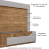 Estante Home Tv 75 Pol 210 cm Dallas Cinamomo Off White BECHARA